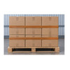 Front view of Encore 1" x 34" Pallet Stretch Bands securing boxes on a pallet