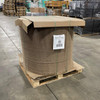 44" OD x 29.25" ID corrugated coil protection rings stacked and strapped on a pallet
