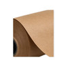 Close-up of 4" Kraft linerboard roll showing smooth brown kraft paper surface