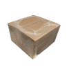 Corrugated shipping box securely wrapped with CMF Orbital Machine Stretch Film for load containment and product protection
