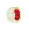 2 inch x 110 yard 1.6 mil clear acrylic carton sealing tape roll displayed from an angled right view