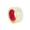 2 inch x 110 yard 1.6 mil clear acrylic carton sealing tape roll shown from an angled left view