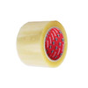 3 inch x 110 yard 1.6 mil clear acrylic carton sealing tape roll displayed from an angled right view with General branded core