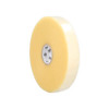 Clear machine acrylic carton sealing tape roll, 2 inch x 4,500 feet, 2 mil, upright front angle view