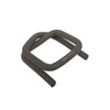 Black wire buckles for securing 3/4-inch woven cord strapping
