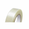 Close-up of 7 mil Bi-Directional filament strapping tape showing reinforced filament construction