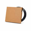 Portable steel strapping coil packaged in a cardboard dispenser box