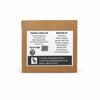 Front view of Type 304 stainless steel strapping in self-dispensing cardboard box