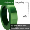 5/8" x .030" x 4600'  Fromm Polyester Waxed Strapping $.022 per foot 16 x 6" Core - 1847F