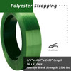 Signode 3/4" x .050" x 2400' Tenax Polyester AAR Strapping $.039 per foot 16 x 6" Core - 1944
