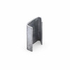 Single open steel strapping seal showing open-channel design