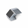 Stacked magazine steel strapping seals showing interlocking collated design