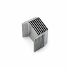 Close-up of collated magazine steel strapping seals for use with strapping tools