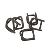 5/8" Heavy-Duty Phosphate-Coated Notched Wire Buckles for Poly Woven Cord Strapping (1000/Box)