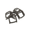 3/4" Heavy-Duty Phosphate-Coated Notched Wire Buckles for Composite & Woven Cord Strapping (100/Bag)