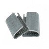 1/2" x 1-1/4" Serrated Steel Strapping Seals – Galvanized, PET Compatible, 1000/Box