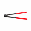 MIP-1152 HD manual steel strapping sealer displayed horizontally with wide-open handles, red vinyl grips, and heavy-duty double notch sealing head