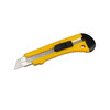 Encore EP-110 Retractable Snap-Off Utility Knife with yellow handle, black slider and extended segmented blade