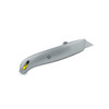 Angled view of Encore EP-190 Retractable Utility Knife showing extended blade, metal body and scoring wheel
