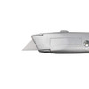 Close-up of Encore EP-200 Heavy-Duty Retractable Metal Utility Knife showing extended utility blade and metal housing