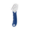 EP-225 Safety Hook Knife Carton Opener showing contoured blue handle and safety blade