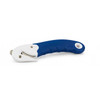 EP-225 Safety Hook Knife Carton Opener with blue contoured handle and concealed blade