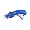 Encore EP-250 Top-Actuated Self-Retracting Safety Utility Knife with extended blade and open replacement blade storage compartment