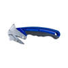 Encore EP-228 Heavy-Duty Hook Knife with blue ergonomic handle and guarded cutting blade