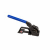 Side view of Encore EP-1400 manual steel strapping tensioner for banding on palletized loads