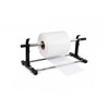 EP-730 Heavy Duty Poly Tubing Roll Dispenser with large clear poly tubing roll on steel support shaft