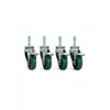 Four E-6420-04 locking swivel casters for EP-5810 and EP-5815 carton stands