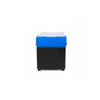Side view of EP-715 Magnetic Forklift Tool Tray with blue lid