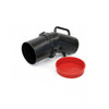 Front angled view of EP-5820 Packing Peanut Chute and red protective cap