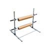 EP-5912-S Economy Kraft Paper & Poly Tubing Dispenser with two rolls mounted on expandable tiers
