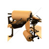 EP-5955 15-inch Kraft Paper Crumpler shown from front and side angles with kraft paper roll