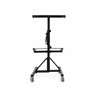 Front view of Encore EP-5975 Mobile Adjustable Stand for Paper Crumplers without paper rolls