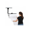 Worker dispensing protective foam from Encore EP-6050S Wall-Mount Bubble Wrap & Foam Roll Dispenser