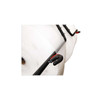 Close-up of Encore EP-6250D Mobile Floor Bubble Wrap and Foam Roll Dispenser slide cutter cutting mechanism