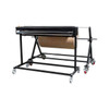 Rear view of Encore EP-6495 Heavy-Duty Automatic Sheet Cutter and Roll Dispenser System on caster wheels