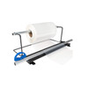 EP-725 Tabletop Poly Tubing Roll Dispenser with slide cutter dispensing clear poly tubing