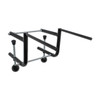 Angled view of the Encore EP-768 Tabletop Bundling Attachment for Stretch Film Dispensers with retractable steel support arms