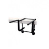 Front angled view of the Encore EP-768 Tabletop Bundling Attachment securely clamped to a packaging table