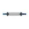 Full-length view of the Encore EP-786 coreless stretch film adapter with handles for 2-inch and 3-inch stretch film applicators