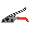 Left side view of EP-1160 manual windlass tensioner and cutter for 1/2" to 3/4" cord strapping