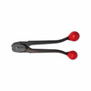 Encore EP-1810 front action steel strapping sealer featuring heavy-duty black steel construction, curved operating handles, and red ergonomic grips
