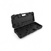 Open protective shrink wrap heat gun carry case with molded storage compartments