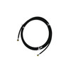 Coiled black industrial hose with brass fittings on both ends