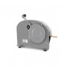 BP-333 Plus manual water-activated tape dispenser, left side view with hand lever and kraft tape exiting front
