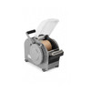BP-333 Plus manual water-activated tape dispenser with heater and open top cover, showing kraft tape roll and internal feed mechanism