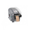 BP-500 electric water-activated tape dispenser dispensing brown kraft tape, front view